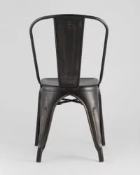 Стул TOLIX с высокой спинкой Черный патина золото