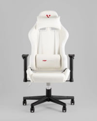 Кресло геймерское с подсветкой ТопЧаирс ГММ-080 белый на черной базе / TopChairs GMM-080