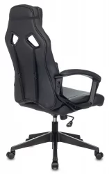 Геймерское кресло Бюрократ ZOMBIE DRIVER Черный-голубой