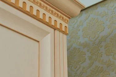 Комплект мебели для спальни Марлен №6 Кремовый белый Патина