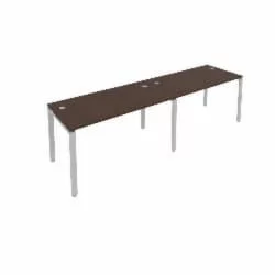 Рабочая станция на 2 раб.места Метал Сйстем Б.СМ-2.3 Венге/Серый / Metal System