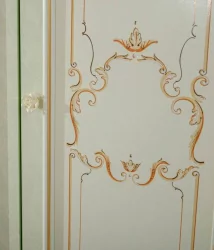 Шкаф трехстворчатый с зеркалом Луиза ЛД 665.074.000 Алебастр