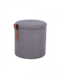 Пуф Руни КСС с ящиком вельвет темно-серый / XS