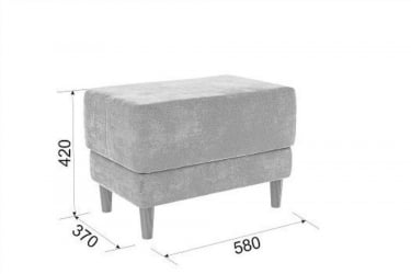 Пуф Рондо 2 PM-005.2 пудра (велюр)