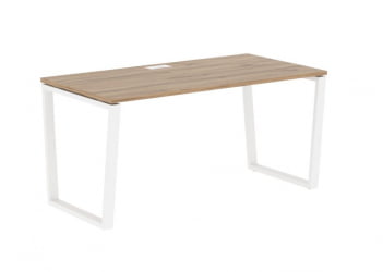 Стол письменный ЕДИС ЕВСТ 1580 Дуб Денвер светлый Белый / EDIS EVST