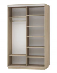 Шкаф-купе двухдверный Экспресс Дуо 1600х2200х Сакура/Ясень шимо светлый / 1600х2200h