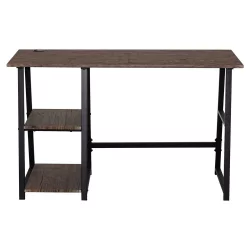 Письменный стол с полками BRABIX LOFT CD-006 Мореный дуб