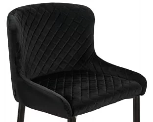 Стул полубарный DOBRIN CHRISTIAN 65 черный велюр V108-77