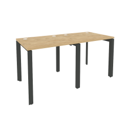 Рабочая станция на П-образном м/к ОНИКС О.МП-РС-2.0.7 Тиквуд Светлый/Антрацит / ONIX O.MP-RS-2.0.7