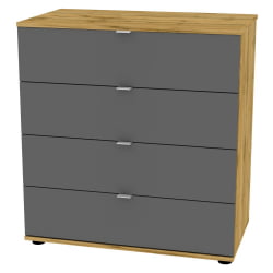 Комод Алиса(K1)856х801х459сторцевойручкой(ДВ-Графит)