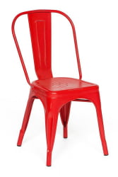 Стул LOFT CHAIR (mod. 012) металл, 45*35*85см, красный/red vintage