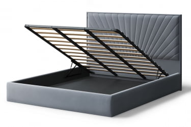 Кровать Леона, 2000*1400 мм, серый