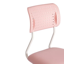 Кресло на колёсиках Funny ткань, розовый