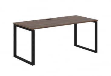 Стол письменный ЕДИС ЕКСТ 1780 Дуб Денвер темный Черный / EDIS EQST