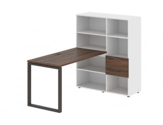 Рабочая станция EDIS EQRST 1113 Дуб Денвер темный Мокко Белый