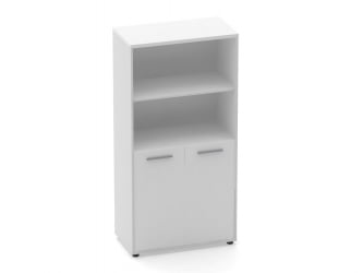 Шкаф 3 широкий 2 полки открытые, 2 полки закрытые Deka 10.16.111 Белый