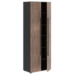 Шкаф с глухими дверьми VELION VENEER VRHCS 80.1 Американский орех Яшма черная