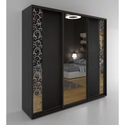 Шкаф-купе 3-х дверный Акцент-Вера ДС 2400х600 Венге