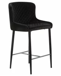 Стул полубарный DOBRIN CHRISTIAN 65 черный велюр V108-77