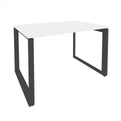 Стол рабочий на О-образном м/к ОНИКС О.МО-СП-2.8 Белый Бриллиант/Антрацит / ONIX O.MO-SP-2.8