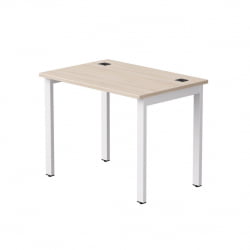 Стол прямой на металлокаркасе, опоры 45 гр Everprof EVO 254S001 Дуб Соната Белый
