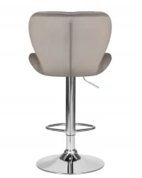 Стул барный ДОБРИН БАРНИ Серый велюр МДЖ9-75 / DOBRIN BARNY MJ9-75