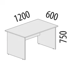 Письменный стол Альфа 64.19 Дуб Кронберг
