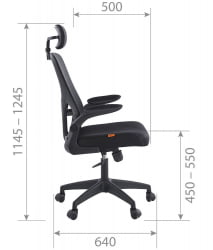 Кресло руководителя CHAIRMAN CH633 Черный