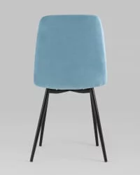 Стул Oliver велюр Пыльно-голубой