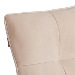 Мягкий стул Sweet LT, велюр, бежевый/черный, 7, 41х55х88 см