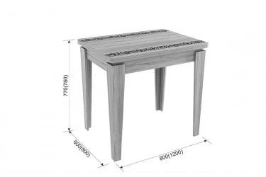 Маленький обеденный стол Фантазия KM-0216 белый рамух