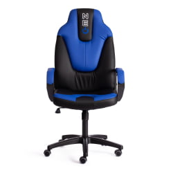 Кресло NEO 2 (22) экокожа Черный/синий 36-6/36-39