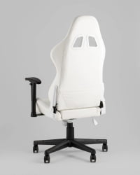 Кресло геймерское с подсветкой ТопЧаирс ГММ-080 белый на черной базе / TopChairs GMM-080