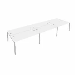 Рабочая станция на 6 раб.места Метал Сйстем Б.СМ-6.4 Белый/Серый / Metal System