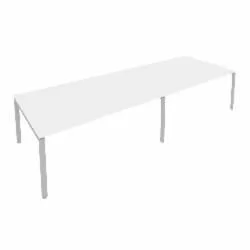 Переговорный стол (2 столешницы) Metal System Б.ПРГ-2.5 Белый/Серый