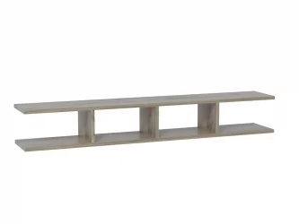 Полка Дуб крафт серый/Дуб крафт белый