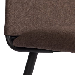 Мягкий стул La Rousse NEW, ткань рогожка, коричневый/черный, 3М7-147, 45x55x93 см