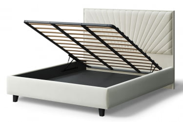 Кровать Леона, 2000 кс 1400 мм, серо-белый / x