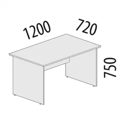 Письменный стол Альфа 63.11 Дуб кобург