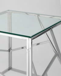 Журнальный столик АРТ ДЕКО 55x55 Серебро