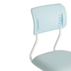 Кресло на колёсиках Funny ткань, голубой