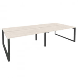 Рабочая станция на О-образном м/к ОНИКС О.МО-Д.РС-4.4.7 Денвер Светлый/Антрацит / ONIX O.MO-D.RS-4.4.7