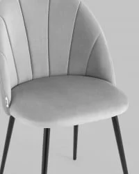 Стул для кухни Логан NEW велюр Светло-серый