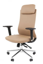 Офисное кресло CХАИРМАН 500 ЛЮКС (ЛУКС) ЭКО экокожа Бежевый / CHAIRMAN (LUX)