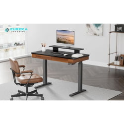 Письменный стол с надстройкой EUREKA ERK-ED-I47-WN