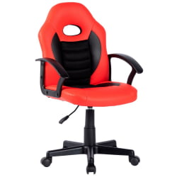 Кресло на колёсиках CHAIRMAN KIDS 111 Черный-красный