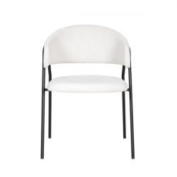 Стул Колин вельвет молочный