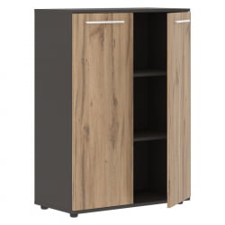 Шкаф с глухими средними дверьми ЕДИС ЕМCС 85.1 Дуб Денвер светлый Белый Мокко / EDIS EMCS