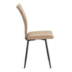 Стул обеденный Monte Carlo разборный, ткань велюр, 45х55х97, бежевый/черный, (Porsche 5)