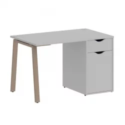 Стол письменный ХОМЕ ОФФИCЕ ВР.СП-3-118.1.А Серый/Мокко металл / HOME OFFICE VR.SP-3-118.1.A